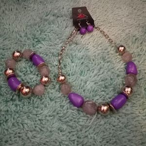 Necklace, Bracelet, Earrings Set